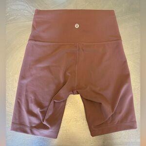Lululemon size 6 mauve workout shorts